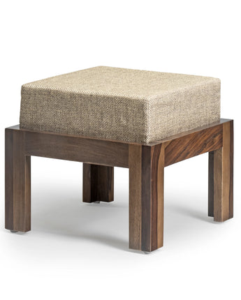 Belle Solid Wood Upholstered Stool