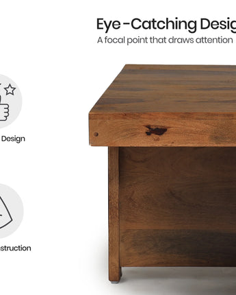 Belle Solid Wood Coffee Table