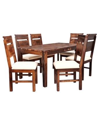 Belle Dining Set: 6 Seater