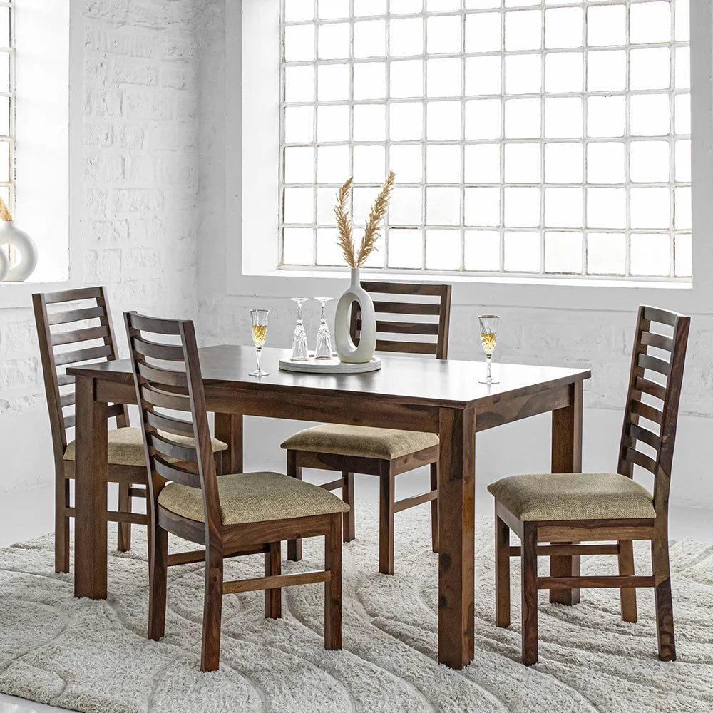 Alexa 6 Seater Dining Table with 4 Chairs